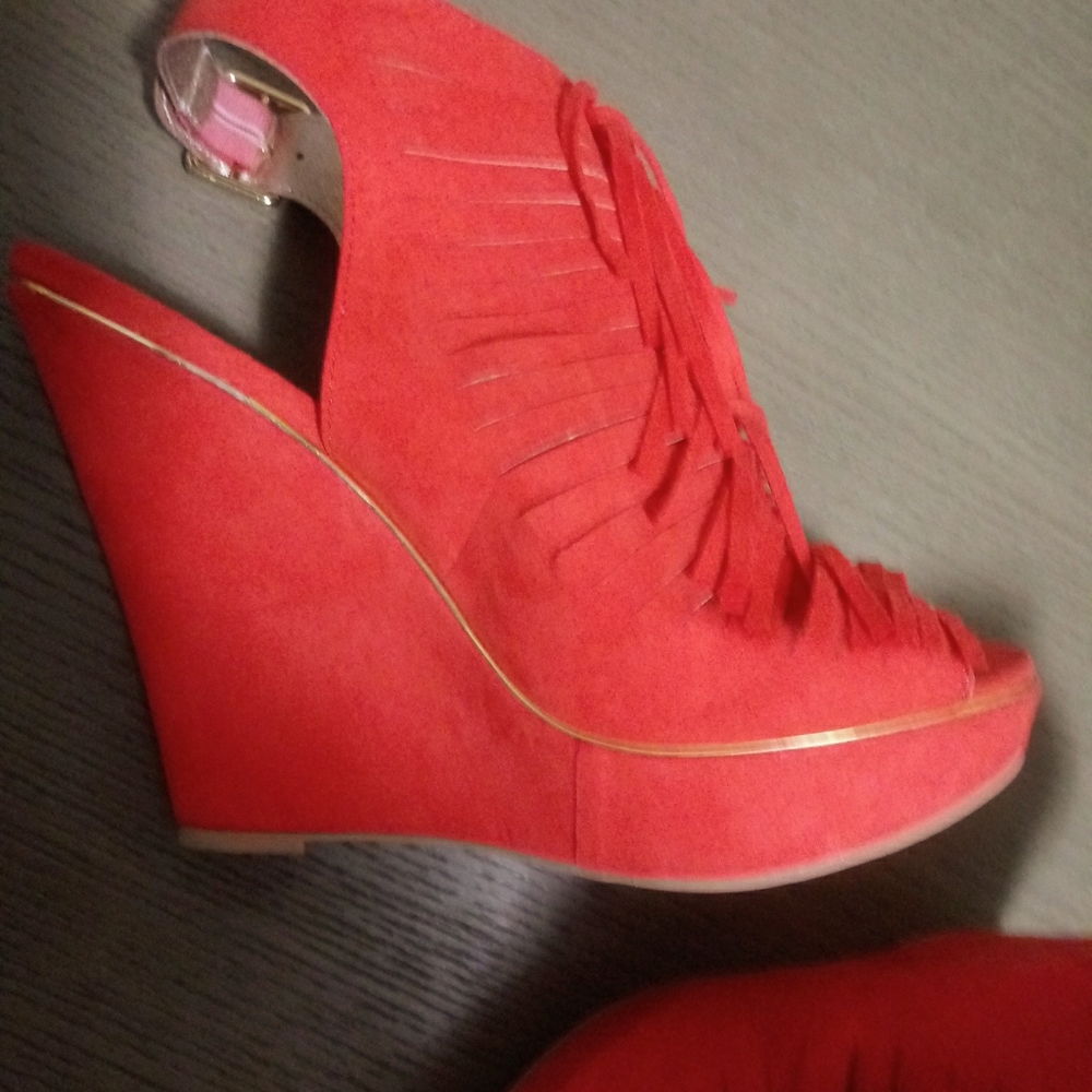 Dark Orange Wedges